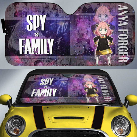 Spy X Family Loid Yor And Anya Hot Anime Car Auto Sunshades, everythinganimee