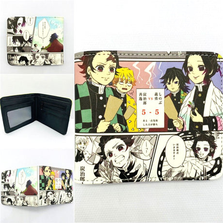 Anime Cartoon Demon Slayer Uzui Tengen Agatsuma Zenitsu Tokitou Muichirou Tomioka Giyuu Kamado Tanjirou Wallet Purse Wallets, everythinganimee