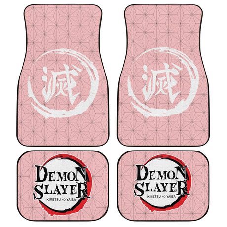 Demon Slayer Kamado Nezuko and other characters Car Floor Mats Custom Demon Slayer Anime Car Accessories 4PCs Pack, everythinganimee