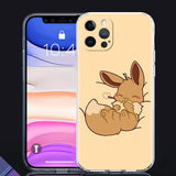 Clear Cover For Apple iPhone 13 11 14 Pro Max 12 Mini Soft Phone Case XR SE 2020 7 8 Plus X XS 6S Shell Pokemon Cute Eevee Lunda, everythinganimee