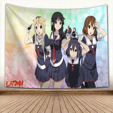 Anime Wall Hanging Tapestry Japan Kawaii New K-ON! Home Party Decorative Cartoon Game Photo Background Cloth Table, everything animee