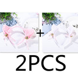 3 Colors Beautiful Masquerade Halloween Cat Ears Cosplay Cat Ear Anime Party Costume Bow Tie Bell Headwear Headband Anime