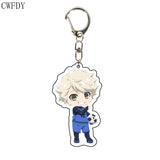 Anime BLUE LOCK Arcylic Keychain Cartoon Figures Isagi Yoichi Bachira Meguru Kawaii Key Chain Costume Accessories Birthday Gifts