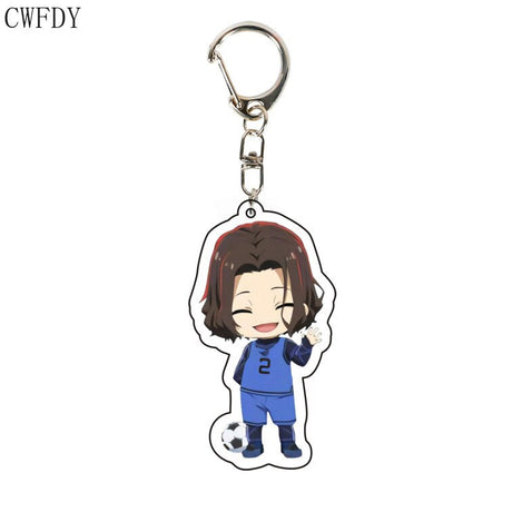 Anime BLUE LOCK Arcylic Keychain Cartoon Figures Isagi Yoichi Bachira Meguru Kawaii Key Chain Costume Accessories Birthday Gifts