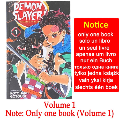 23 Book Anime Demon Slayer Kimetsu No Vol 1-23 Yaiba Japan Youth Teens Fantasy Science Mystery Suspense Manga Comic Book English, everythinganimee