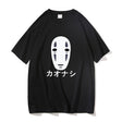 Japanese Anime No Face Man Graphic Printed T-shirts 90s Unisex Manga Tshirt Men Women Summer Fashion Casual Oversized T Shirts, everything animee