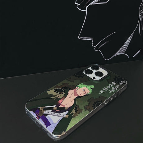 Cartoon Ones Pieces Luffies Roronoas Zoros Phone Cases For iPhone 14 13 12 11 Pro Max XR X XS Plus Anti-fall Cover, everythinganimee