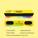 Razer Pokemon Limited Edition Gaming Soundbar - Chroma RGB - Bluetooth 5.0 - For PC, DesktopLaptop, Smartphones,Tablets, everythinganimee