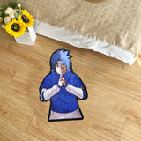 Anime Naruto Uchiha Sasuke Area Irregular Rugs Living Room Outdoor Rug Bedroom Decor Kids' Game Bedroom Mat Children Gift, everythinganimee