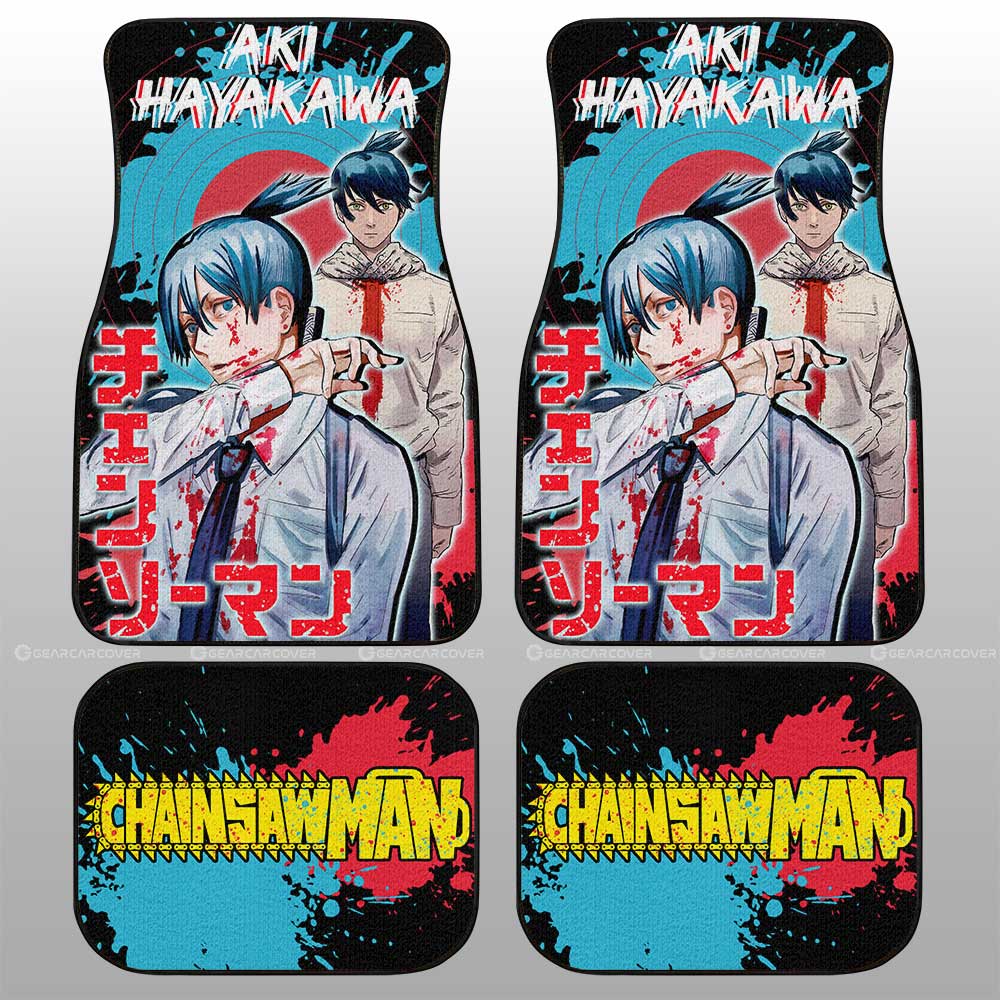 Chainsaw Man Power Car Floor Mats Custom Anime Car Interior Accessories Printing Car Floor Mat Universal Fit for Cars SUV Van, everythinganimee