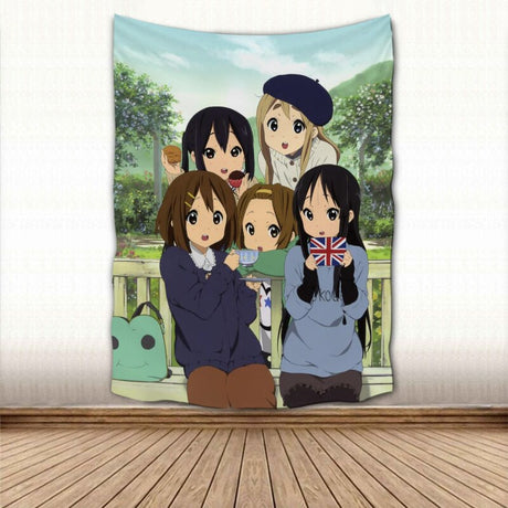 Anime Wall Hanging Tapestry Japan Kawaii New K-ON! Home Party Decorative Cartoon Game Photo Background Cloth Table, everything animee