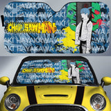 Power and Kobeni Accordion Sunshade Kobeni Higashiyama Car Sunshade Custom Chainsaw Man Anime, everythinganimee