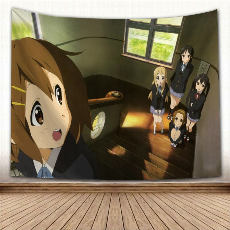 Anime Wall Hanging Tapestry Japan Kawaii New K-ON! Home Party Decorative Cartoon Game Photo Background Cloth Table, everything animee