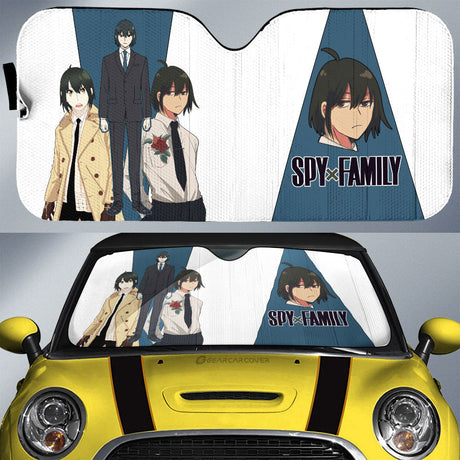 Spy X Family Loid Yor And Anya Hot Anime Car Auto Sunshades, everythinganimee