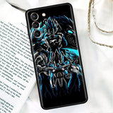 Phone Black Soft Case For Samsung Galaxy S22 S21 S20 Ultra FE S9 S8 S10 Plus Note 20 10 9 Fundas Cover Saiyan Cool Vegetas, dragon ball z, everythinganimee