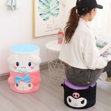 Sanrio Plush Lovely Kuromi My Melody Cinnamoroll Takara Tomy Small Bench Toy Anime Cartoon Low Stool Home Decor Gifts for Kids, everythinganimee