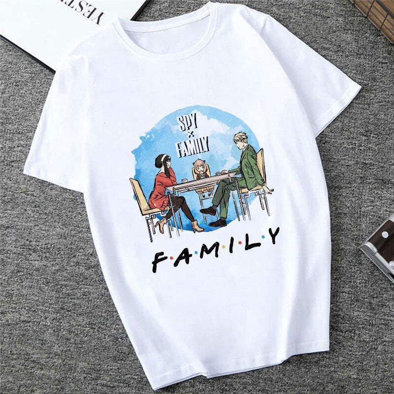 Unisex Spy X Family Tshirt Men Kawaii Cartoon Anya Tee Shirt Tops Japanese Anime T-shirt Harajuku Graphic T Shirt Female 90s, everythinganimee