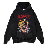 Anime Graphic Hoodie Hip Hop Men Streetwear Pullover Japanese Black Washed Hoodie Sweatshirt Autumn Harajuku Vintage Hooded, everythinganimee