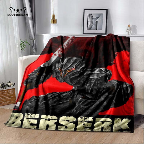 Calssic Comics Berserk Anime Throw Blanket Berserk Soft Flannel Thin Blankets for Bed Sofa Cover Bedspread Home Decor, everythinganimee