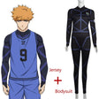 anime Bluelock Cosplay Costume Wig Chigiri Hyoma Isagi Yoichi Jersey Onesie Suit Anime Clothes Blue Sportswear Sport Wear Jerseys, everythinganimee