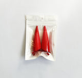 Power Red Horn Hair clips