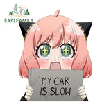 Spy Family Anya 'My Car Is Slow' Car Stickers