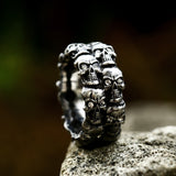 Beier One Piece Sale Unique Thin Skull For Boy And Girl Stainless Steel Lady's Finger Ring BR8-373, everything animee