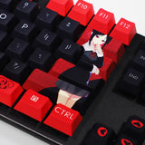 Kaguya-sama: Love Is War Shinomiya Kaguya Keycaps Cherry Profile Sublimation Mechanical Keyboard Key Caps 104 Keys Anime Keycap, everythinganimee