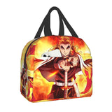 Demon Slayer Muichiro Tokito Insulated Lunch Bag for Women Kimetsu No Yaiba Cooler Thermal Bento Box School Food Storage Bag, everythinganimee