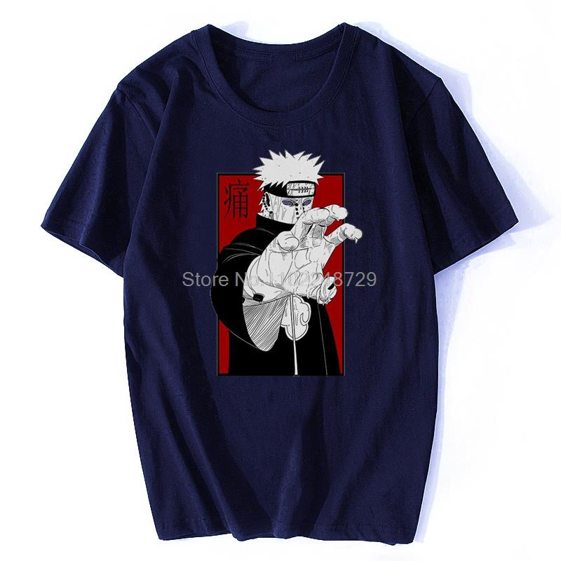 Pain Nagato Japan Anime T-Shirt Homme Summer Sad Sharingan Shinobi Manga Tee Men White Casual Tshirt Unisex Streetwear,everythinganimee