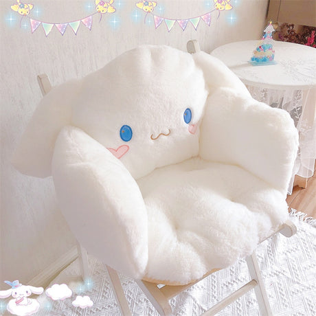 Sanrio Kawaii Cartoon Plush Warm Full Encirclement Cushion Cinnamoroll Mymelody Kuromi Doll Anime Soft Toy Gift, everythinganimee