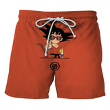 Japanese Anime Dragon Ball Z Shorts Men Women 3D Printed Shorts Casual Fashion Men Loose Sports Drawstring Gym Shorts, everything animee