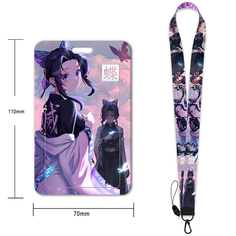 New Anime Demon Slayer Lanyards for Key Neck Strap For Card Badge Gym Key Chain Lanyard Key Holder DIY Hang Rope Keychain