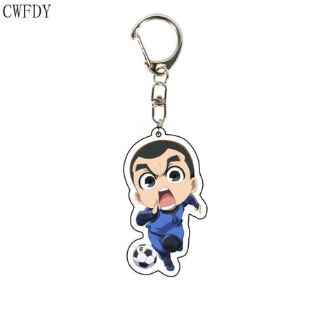 Anime BLUE LOCK Arcylic Keychain Cartoon Figures Isagi Yoichi Bachira Meguru Kawaii Key Chain Costume Accessories Birthday Gifts