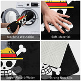 One Piece Hot Anime Bath Mat Skull Mask Doormat Living Room Carpet Balcony Rug Home Decor, everythinganimee