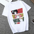 Unisex Spy X Family Tshirt Men Kawaii Cartoon Anya Tee Shirt Tops Japanese Anime T-shirt Harajuku Graphic T Shirt Female 90s, everythinganimee