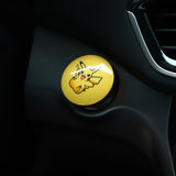 Pokemon car one button start button decorative cover ignition switch protective cover Pikachu birthday Christmas gift, everythinganimee