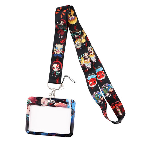 New Anime Demon Slayer Lanyards for Key Neck Strap For Card Badge Gym Key Chain Lanyard Key Holder DIY Hang Rope Keychain