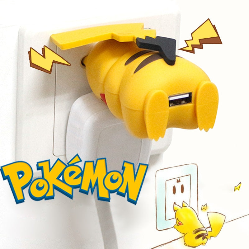 Speed up your charging with our Pikachu Wall Charger | If you are looking for Pokemon Merch, We have it all! | check out all our Anime Merch now!