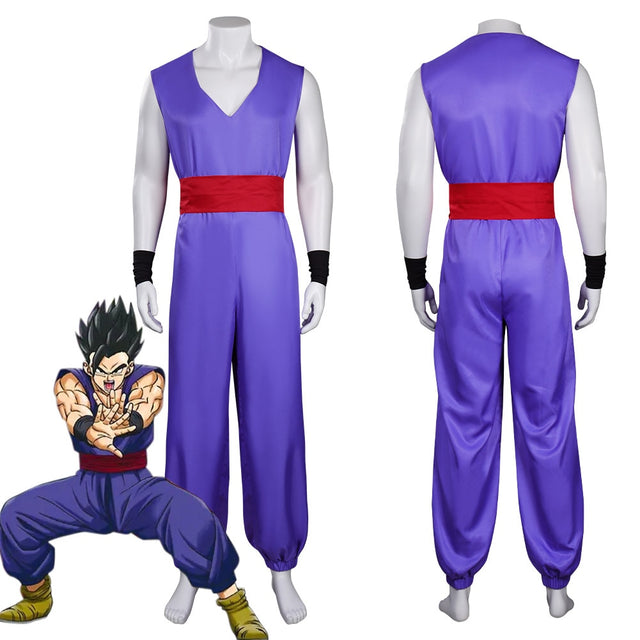 Dragon Super Hero Son Gohan Cosplay Costume Outfits Halloween Carnival Suit, everythinganimee