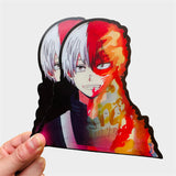 |14:200004889#130x130MM|3256805512828011-130x130MMMy Hero Academia Anime Todoroki Character Car Sticker Notebook Refrigerator Waterproof Decal Toy Wall Sticker Kids Toys, everythinganimee