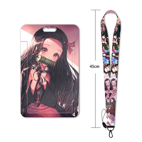 New Anime Demon Slayer Lanyards for Key Neck Strap For Card Badge Gym Key Chain Lanyard Key Holder DIY Hang Rope Keychain