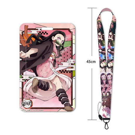 New Anime Demon Slayer Lanyards for Key Neck Strap For Card Badge Gym Key Chain Lanyard Key Holder DIY Hang Rope Keychain