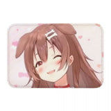 Hololive Kawaii Virtual Idol Non-slip Doormat Inugami Korone Wink Shy Carpet Living Room Kitchen Mat Welcome Indoor Pattern, everythinganimee