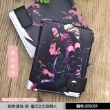 Anime Demon Slayer Soft Button Wallet Tomioka Giyuu Zipper Coin Card Purse, everythinganimee