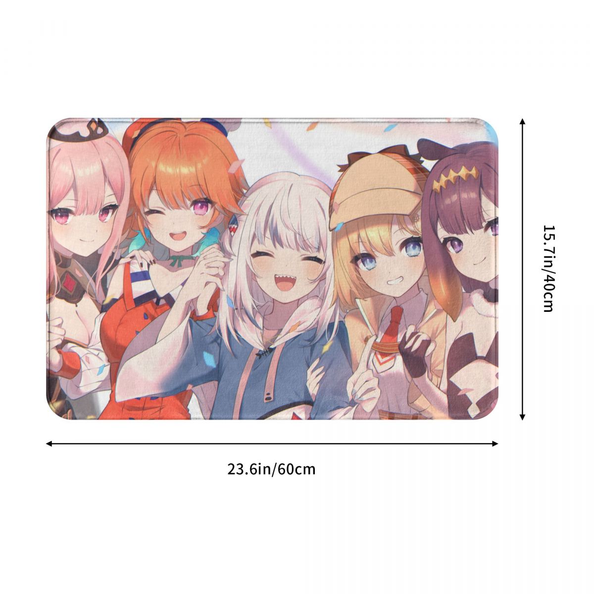 Hololive Non-slip Doormat Kawaii Girls Bath Bedroom Mat Prayer Carpet Indoor Modern Decor, everythinganimee