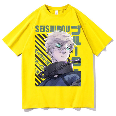 Introducing the must-have Anime Blue Lock Seishirou Nagi Graphic T-Shirt for men and women! This trendy, unisex t-shirt features a cool graphic design of the iconic anime character Isagi Yoichi. Made with soft, breathable cotton, this t-shirt is perfect for any casual occasion. Available in a variety of sizes and colors, you'll be able to find the perfect fit. 