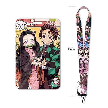 New Anime Demon Slayer Lanyards for Key Neck Strap For Card Badge Gym Key Chain Lanyard Key Holder DIY Hang Rope Keychain