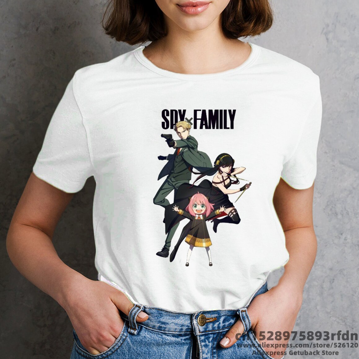 Women Kawaii Yor Anya Forger Anime T-shirt Girl Summer Spy x Family Cartoon 90s Tops Tee Female Manga Clothes, everything animee