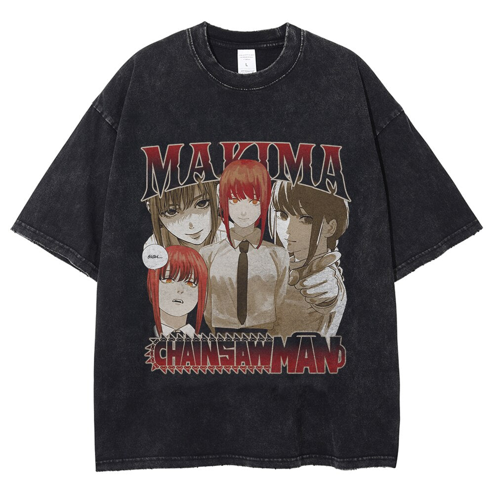 Retro Makima Chainsaw man Shirt